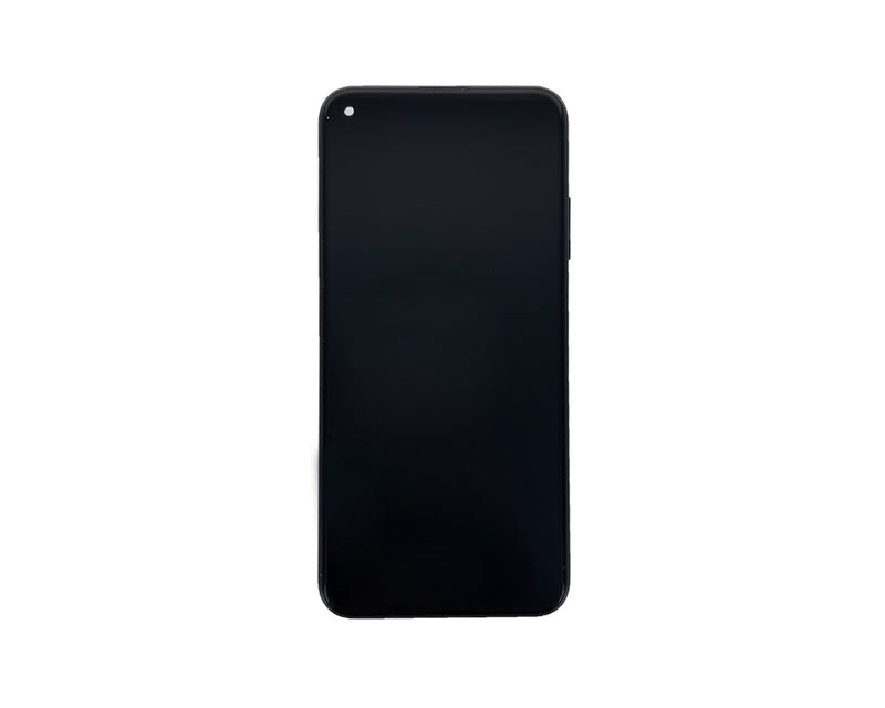 Huawei P40 Lite E-scherm en digitizer met frame Midnight Black OEM