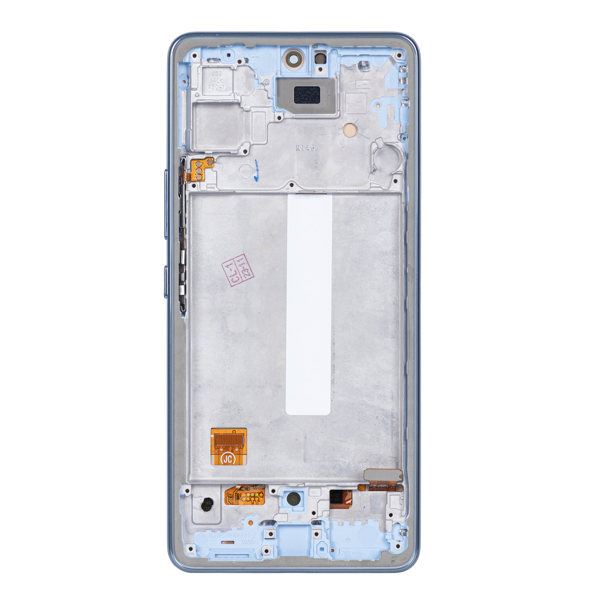 Samsung Galaxy A53 5G A536B Beeldscherm en Digitizer met Frame Blauw Soft-OLED