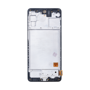 Samsung Galaxy M31s M317F Beeldscherm en Digitizer met Frame Zwart Soft-OLED