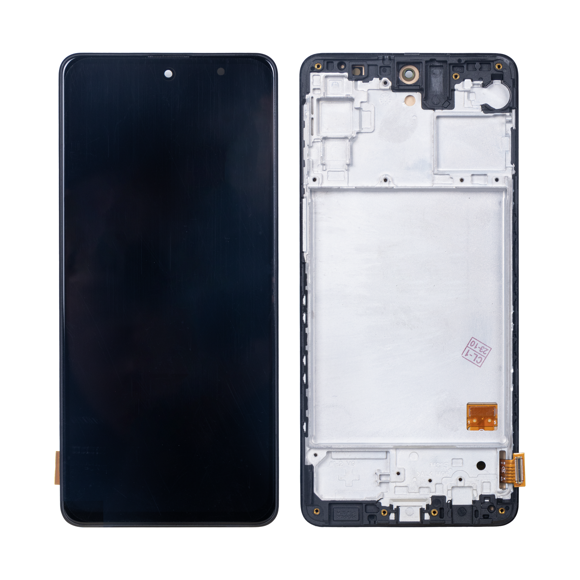 Samsung Galaxy M31s M317F Beeldscherm en Digitizer met Frame Zwart Soft-OLED