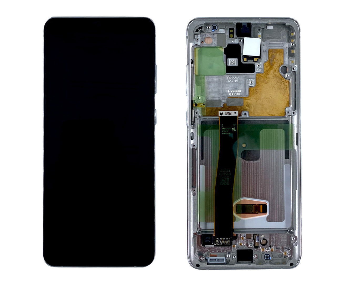 Samsung Galaxy S20 Ultra G988B Beeldscherm en Digitizer met Frame Cloud White Service Pack