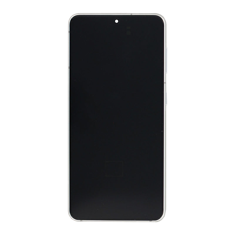 Samsung Galaxy S21 5G G991B Beeldscherm en Digitizer met Frame Fantoom Wit Service Pack