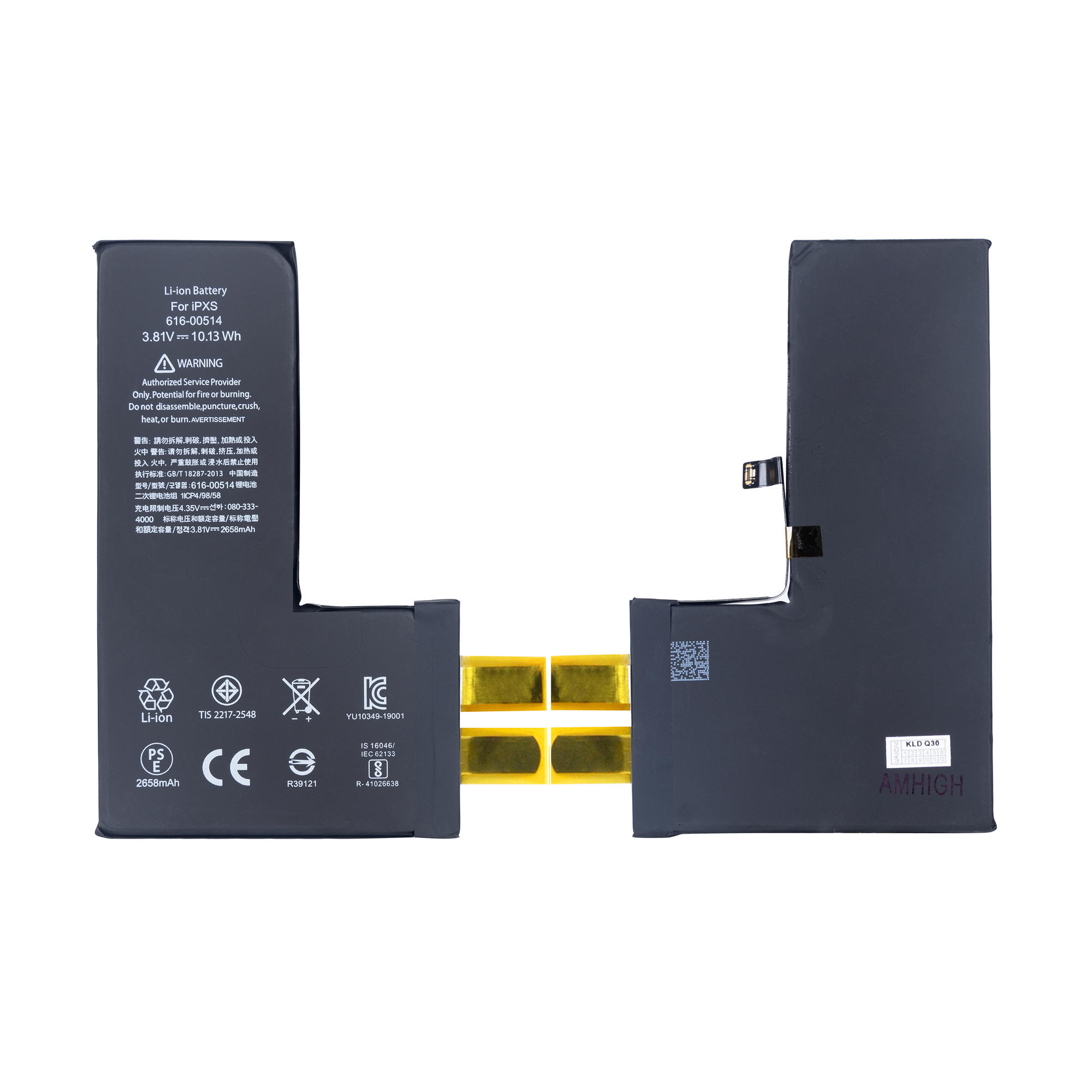For Apple XS-batterij (puntlassen vereist) Geen BMS/IC OEM