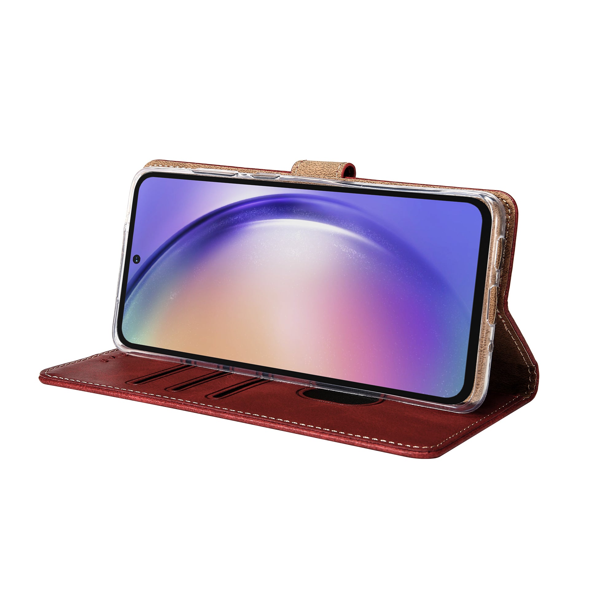 Rixus Boekhoesje Voor Samsung Galaxy A54 5G Rood