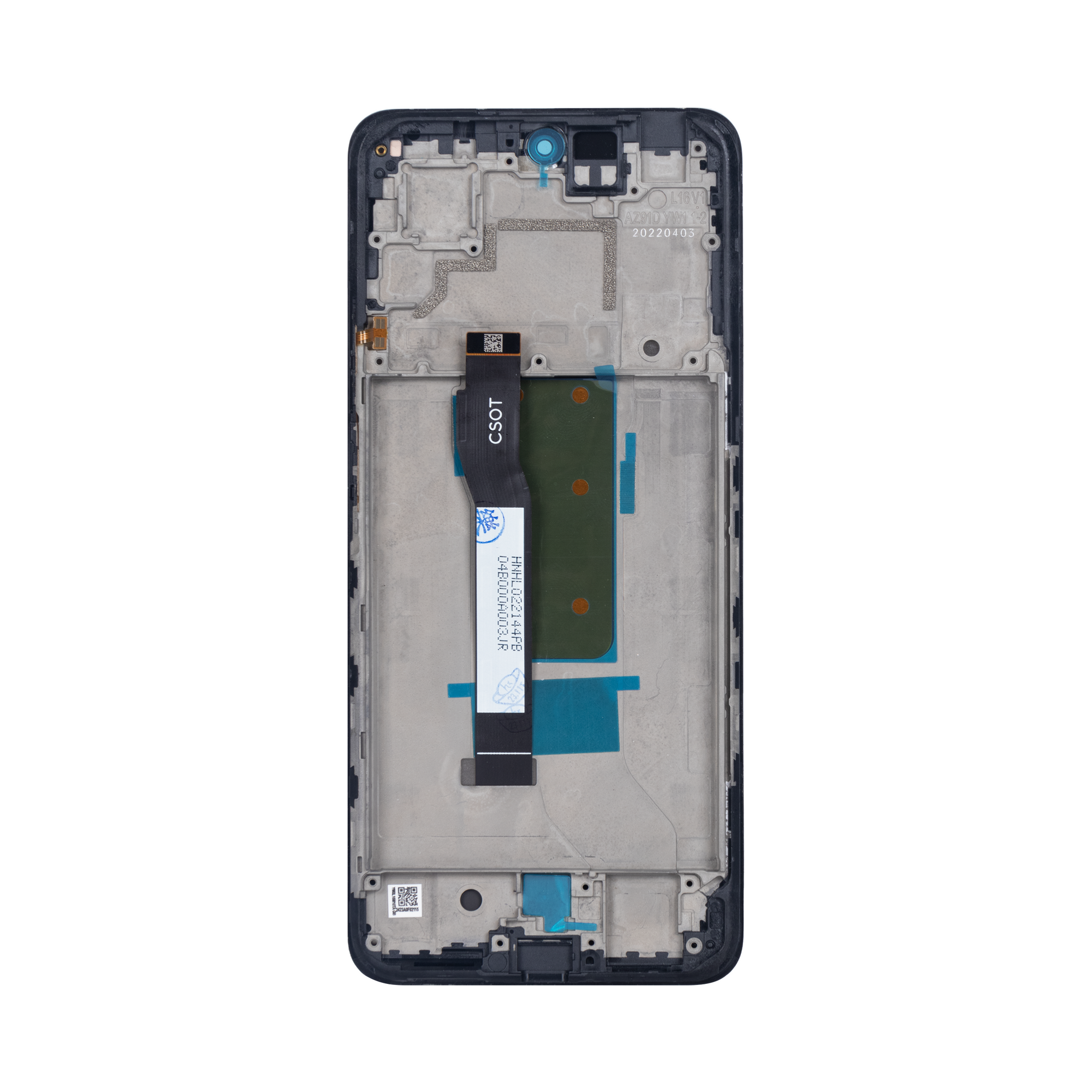 Xiaomi Redmi Note 11T Pro Beeldscherm en Digitizer met Frame Zwart OEM