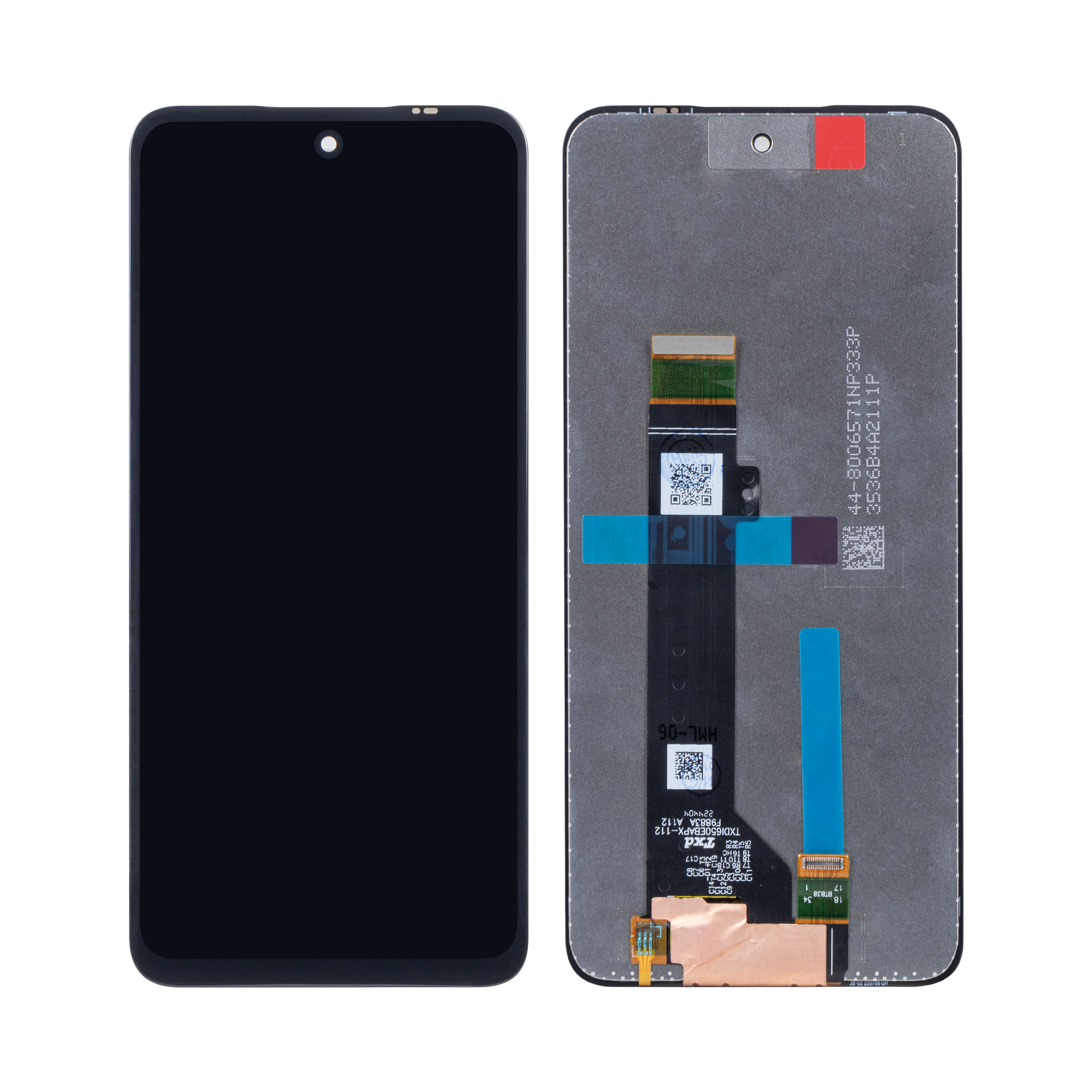 Motorola Moto G13-scherm en digitizer zonder frame, zwart, OEM