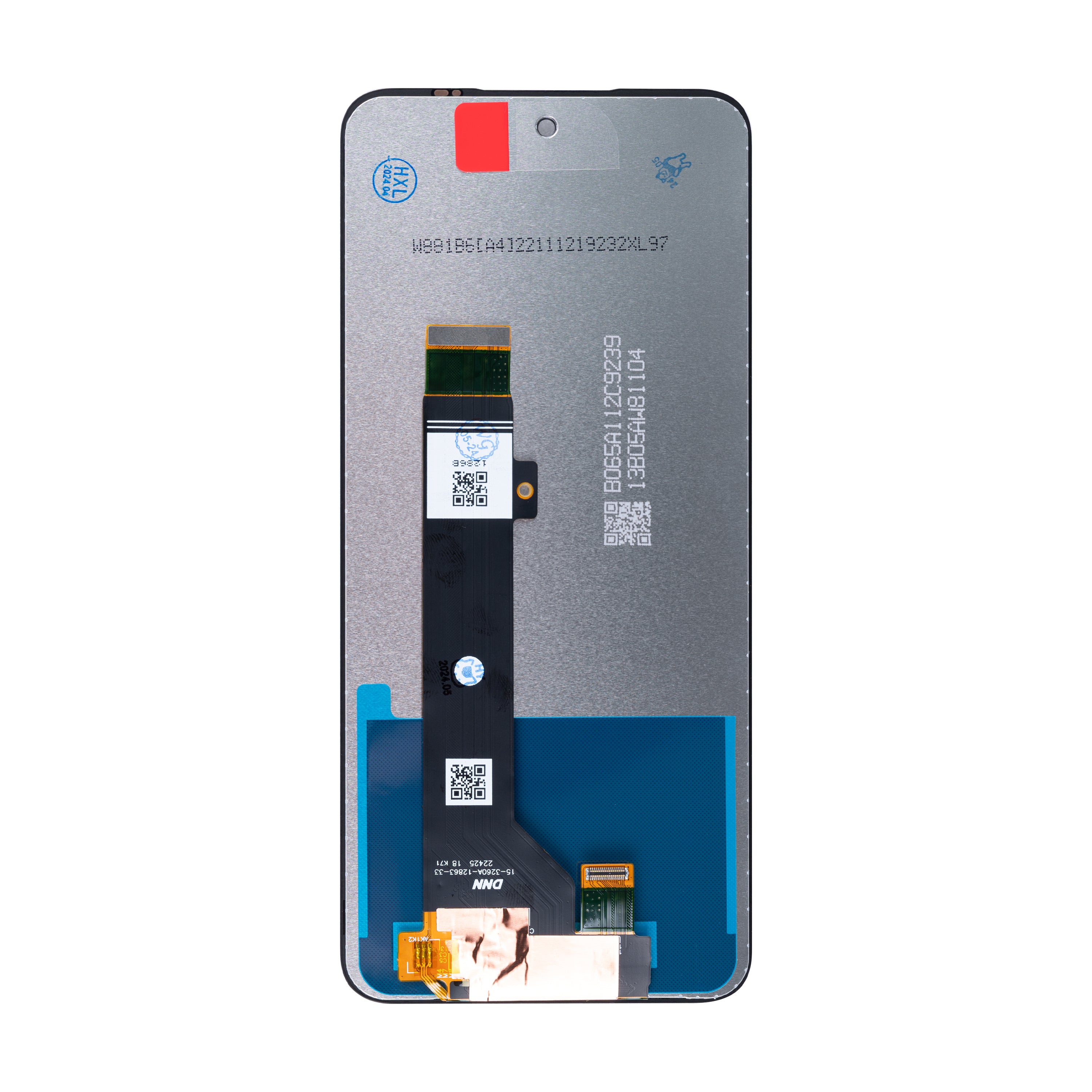 Motorola Moto G23-scherm en digitizer zonder frame, zwart, OEM