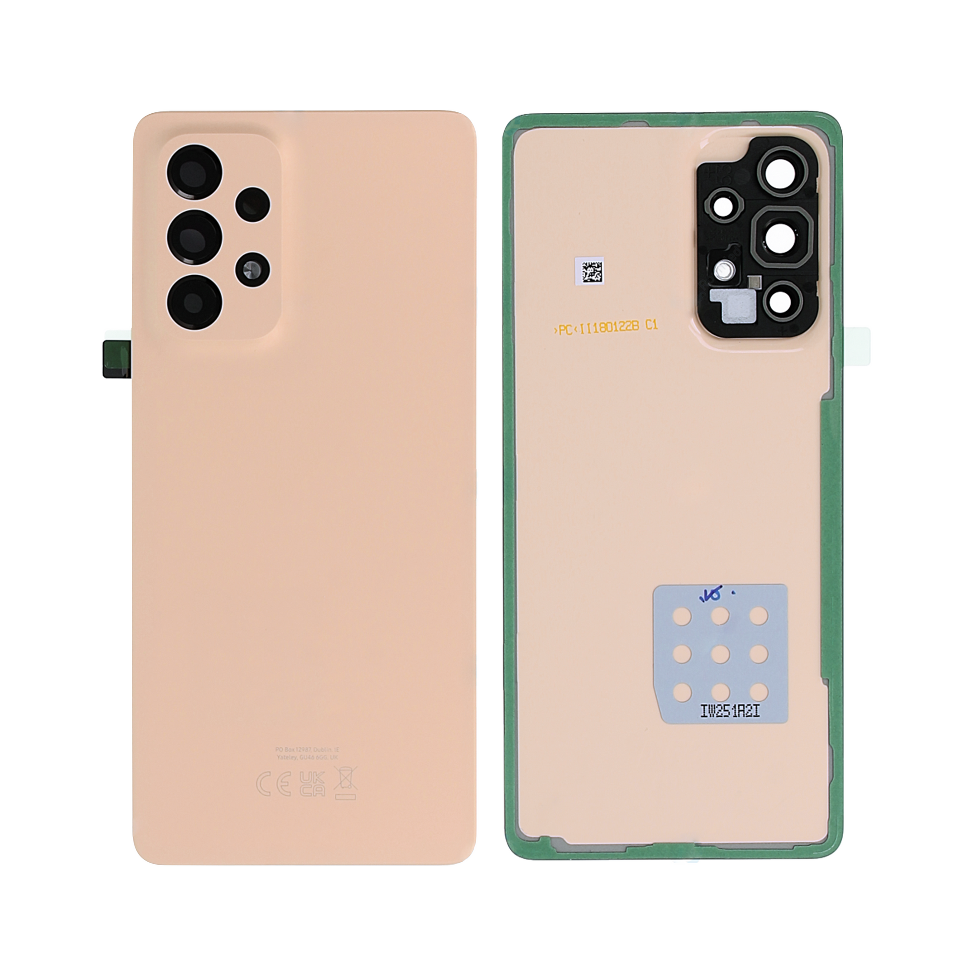 Samsung Galaxy A53 5G A536B Achterkant Cover Met Lens Awesome Peach OEM