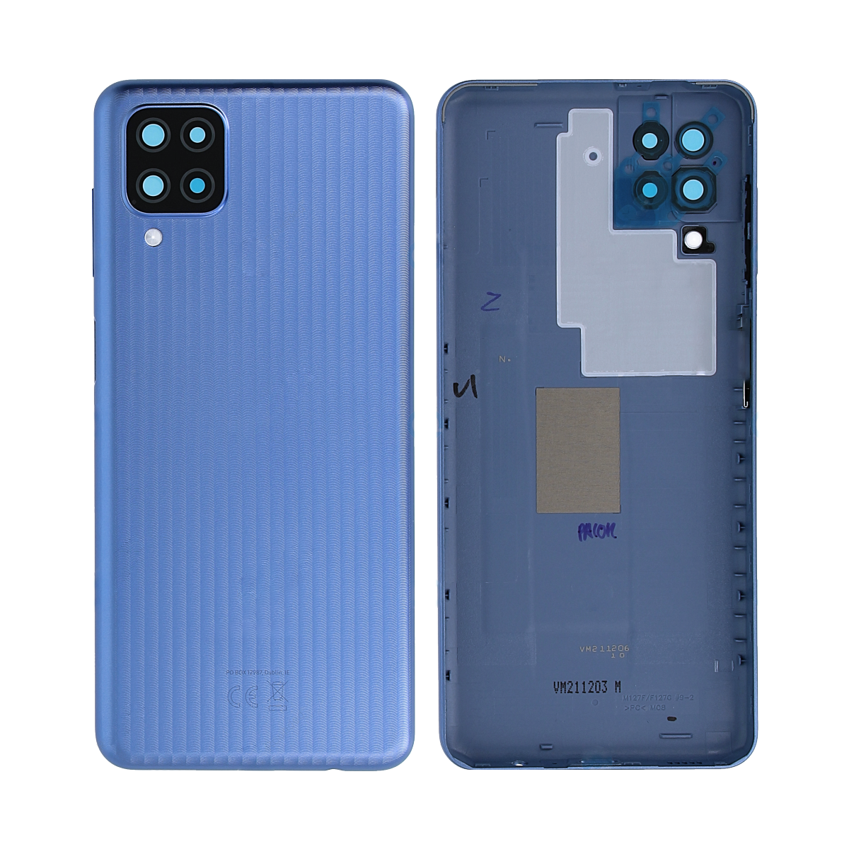 Samsung Galaxy M12 M127F achterkant met lens blauw OEM