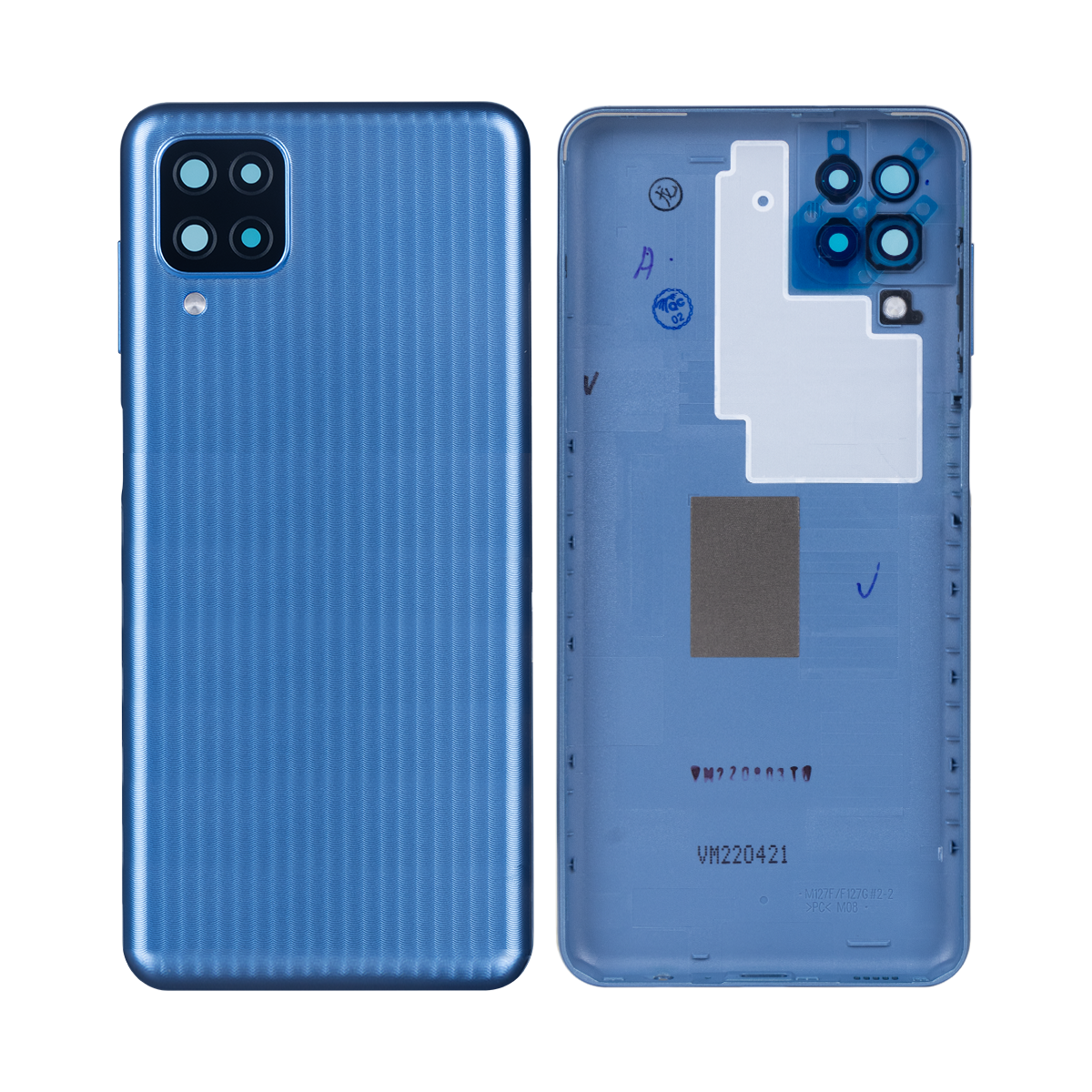 Samsung Galaxy M22 M225F achterkant met lens lichtblauw OEM