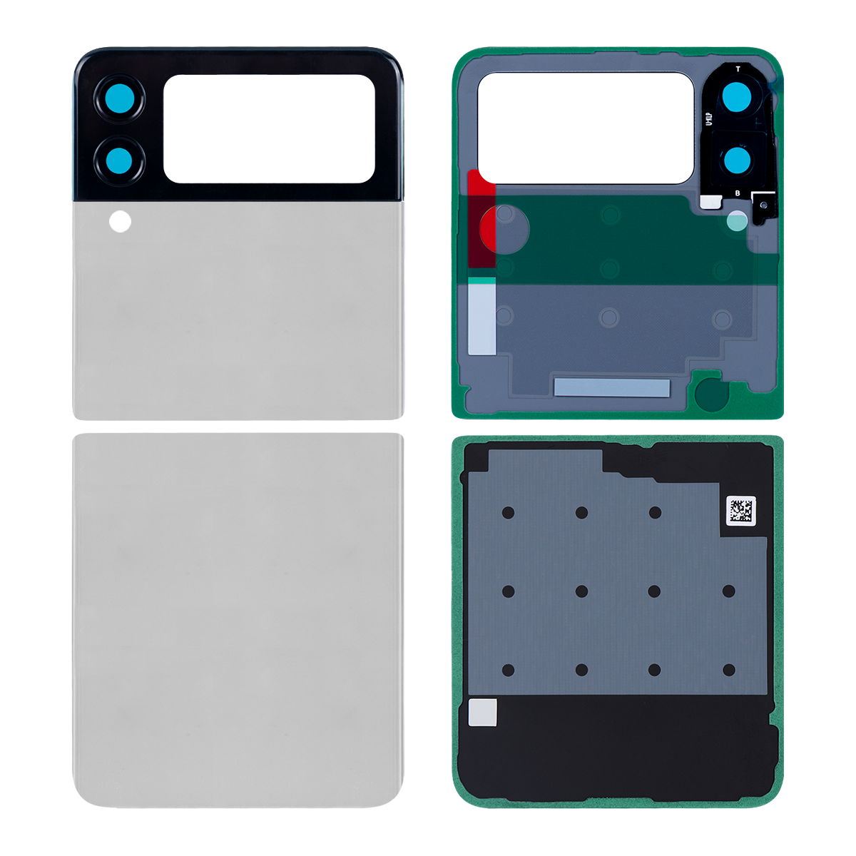 Samsung Galaxy Z Flip3 5G F711B achterkant met lens grijs OEM