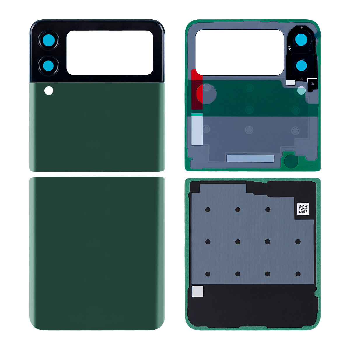 Samsung Galaxy Z Flip3 5G F711B achterkant met lens groen OEM