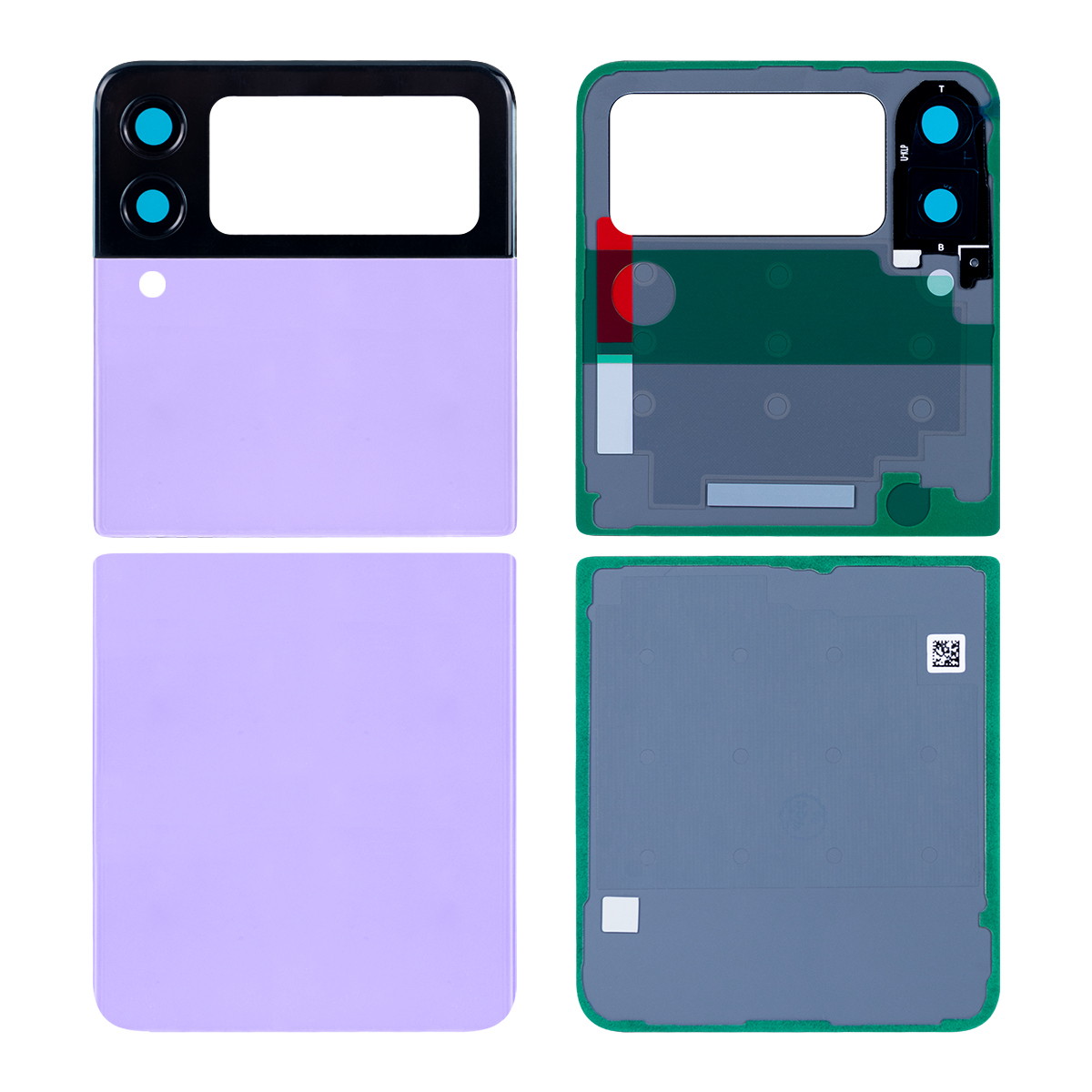 Samsung Galaxy Z Flip3 5G F711B achterkant met lens lavendel OEM