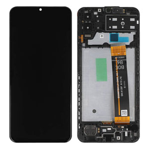 Samsung Galaxy M13 M135F Beeldscherm en Digitizer met Frame Zwart Service Pack