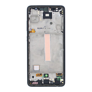 Samsung Galaxy A52s 5G A528B Beeldscherm en Digitizer met Frame Ontzagwekkend Zwart Service Pack