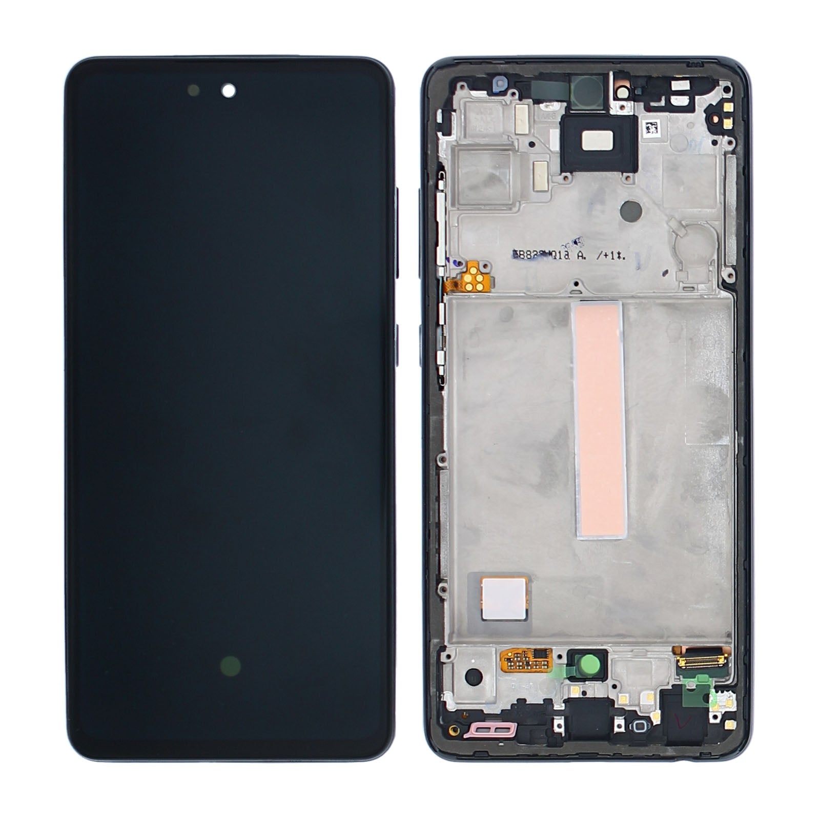 Samsung Galaxy A52s 5G A528B Beeldscherm en Digitizer met Frame Ontzagwekkend Zwart Service Pack