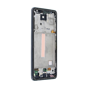 Samsung Galaxy A52s 5G A528B Beeldscherm en Digitizer met Frame Ontzagwekkend Zwart Service Pack