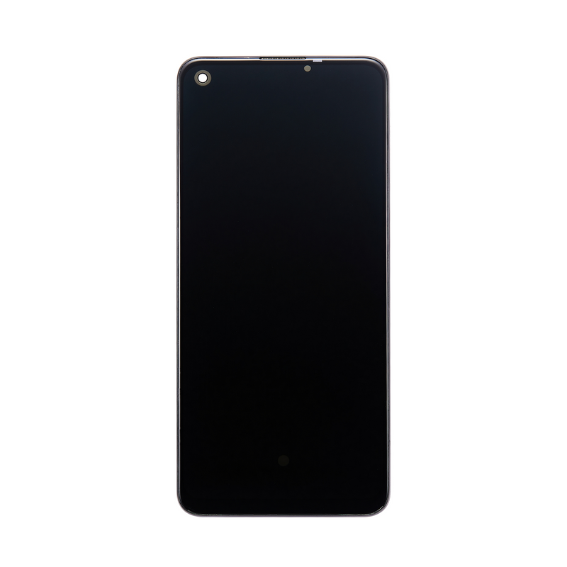 Oppo A74 4G-scherm en digitizer met frame Prism Black OEM