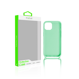 Rixus TPU Halsband Koorddekking For Apple iPhone 15 Matcha