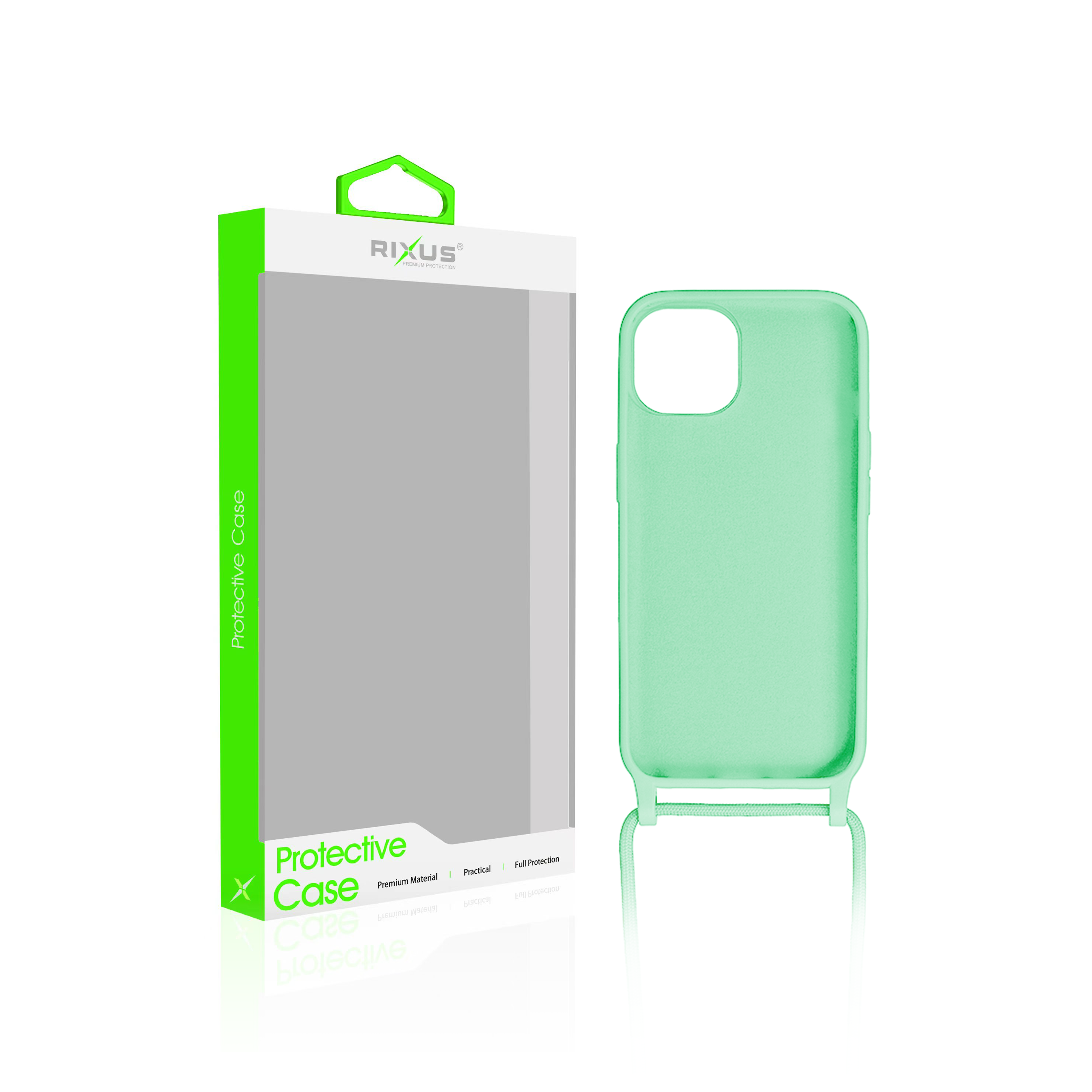 Rixus TPU Halsband Koorddekking For Apple iPhone 15 Pro Max Matcha