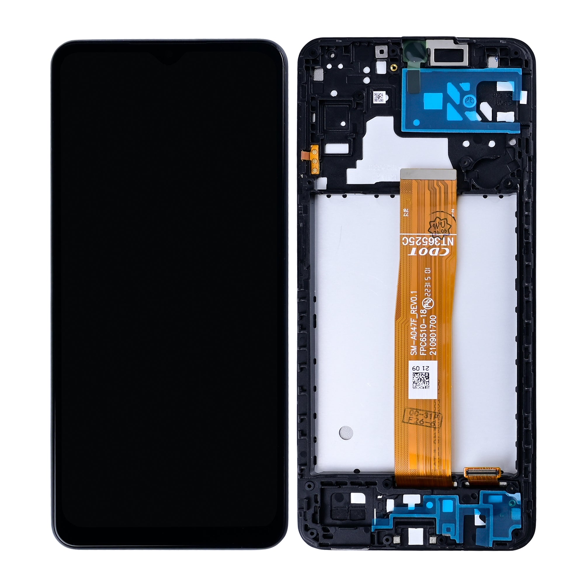 Samsung Galaxy A04s A047F Scherm en Digitizer met Frame Zwart OEM