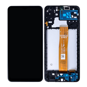 Samsung Galaxy A04s A047F Scherm en Digitizer met Frame Zwart OEM