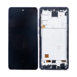 Samsung Galaxy A72 A725F Scherm en Digitizer met Frame Awesome Violet Soft-OLED