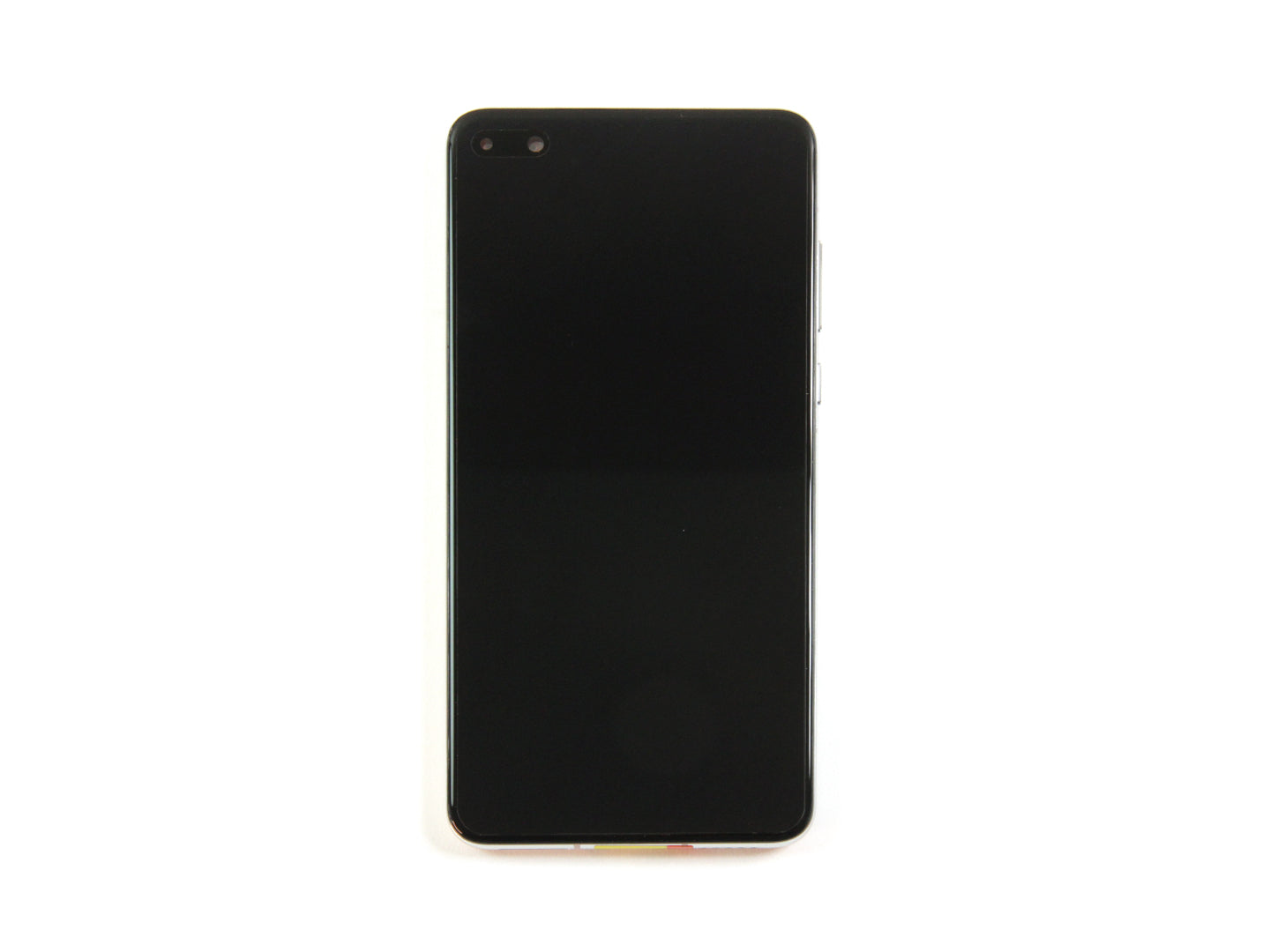 Huawei P40-scherm en digitizer met frame Ice White Service Pack