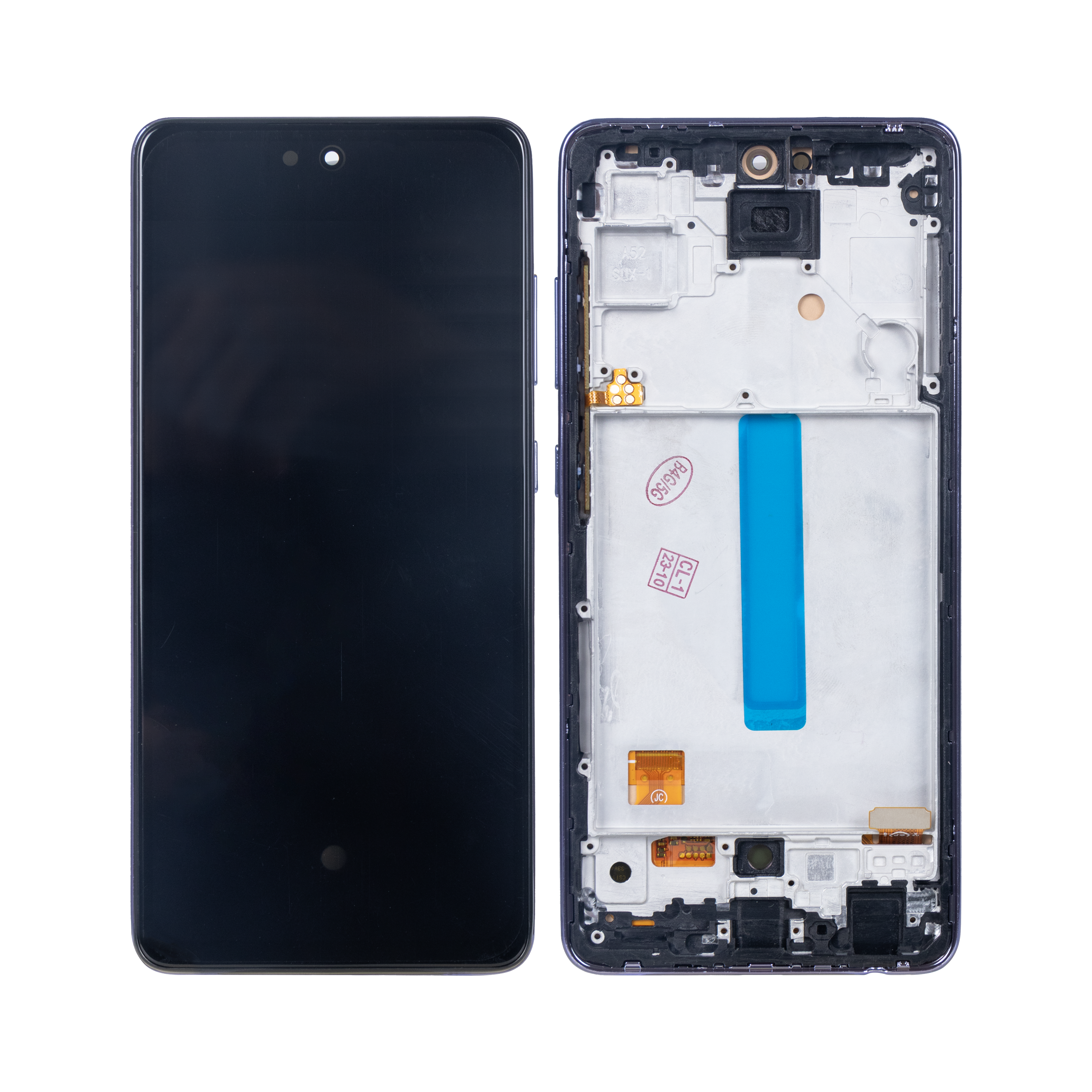 Samsung Galaxy A52 4G A525F, A52 5G A526B, A52s 5G A528B Display And Digitizer With Frame Awesome Violet Soft-OLED