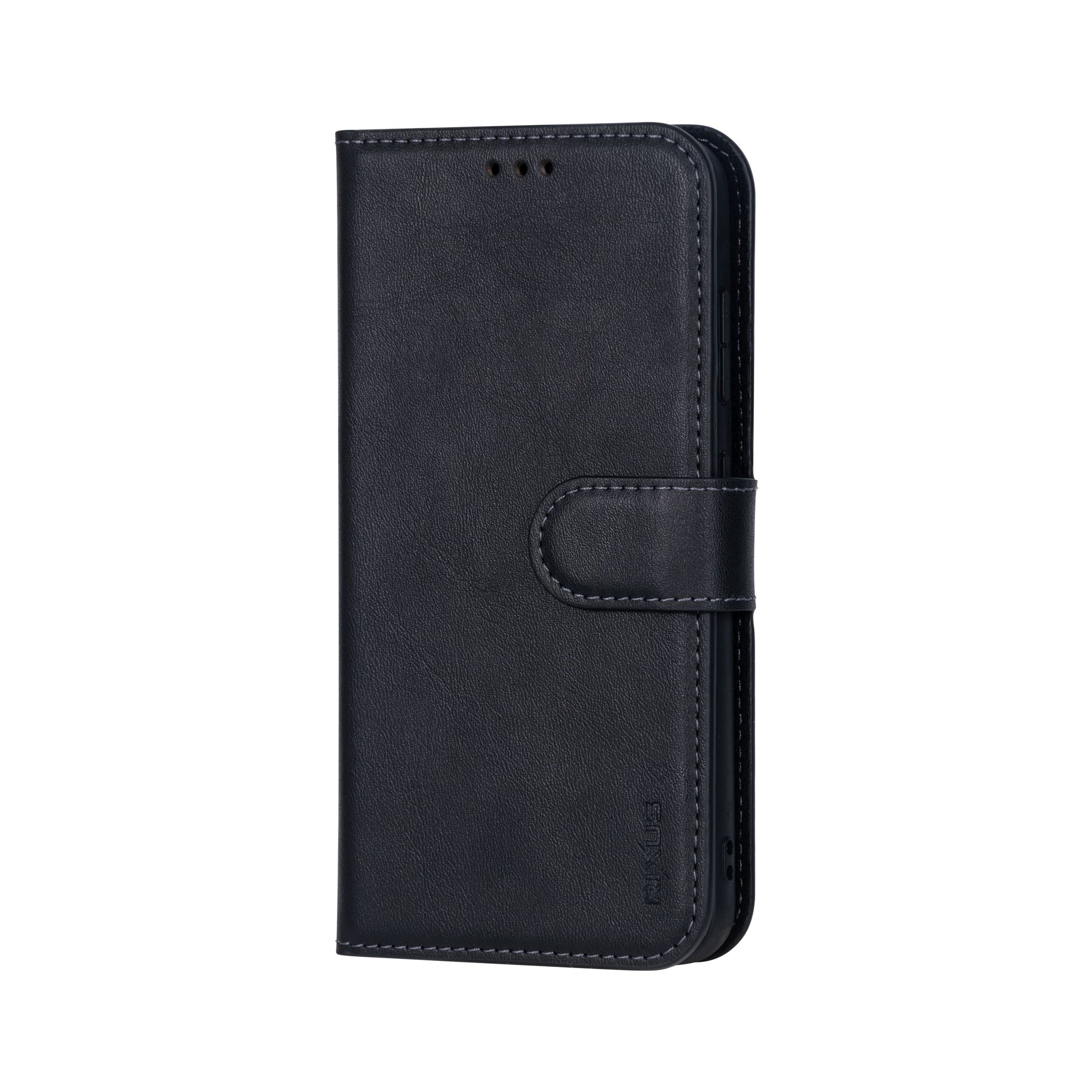 Rixus Duo Magnetische Afneembare Portemonnee Voor Samsung Galaxy S23 Ultra Zwart