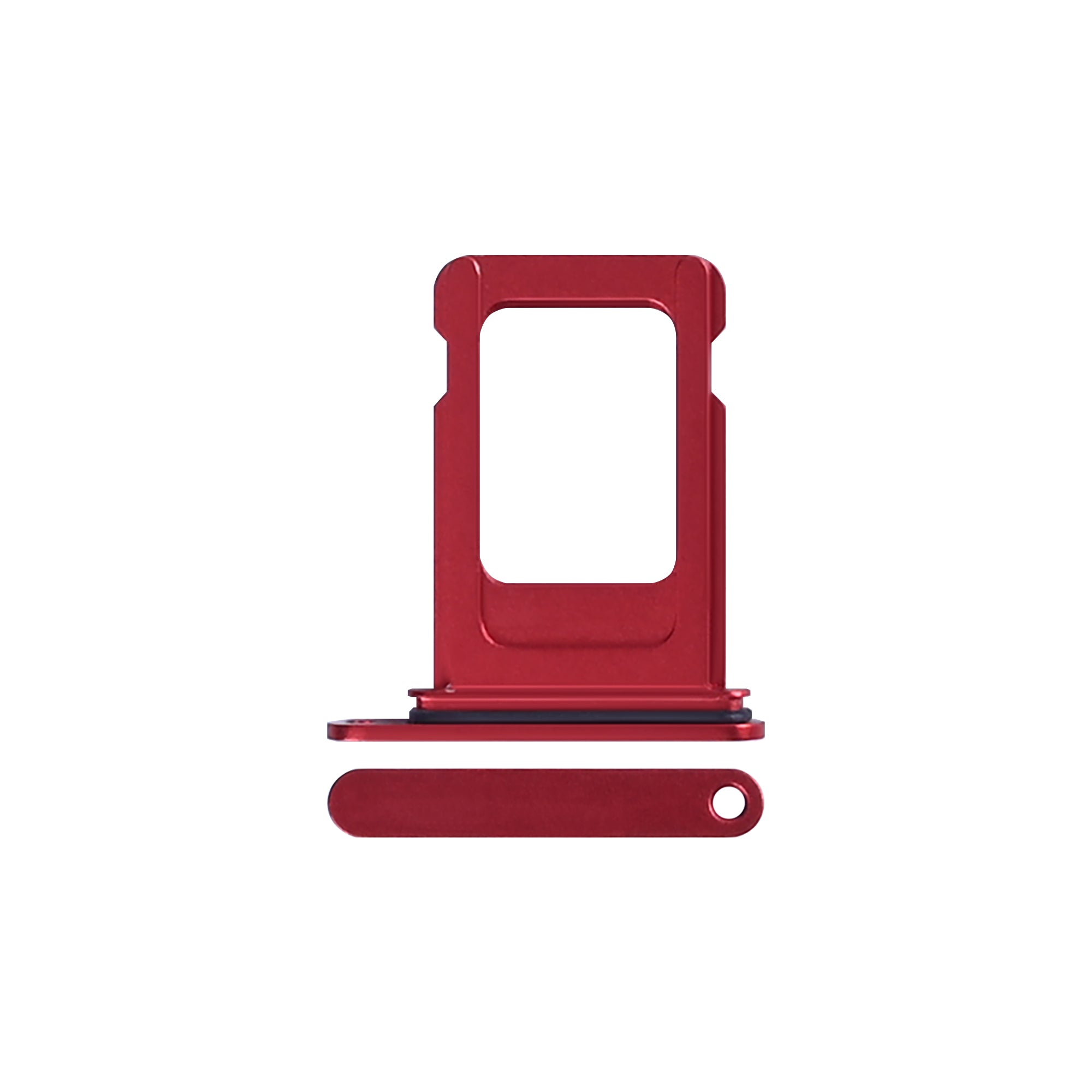 For Apple iPhone 12 Sim kaarthouder rood getrokken