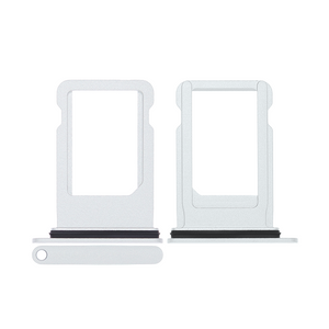For Apple iPhone 8 Sim Kaarthouder Zilver Getrokken