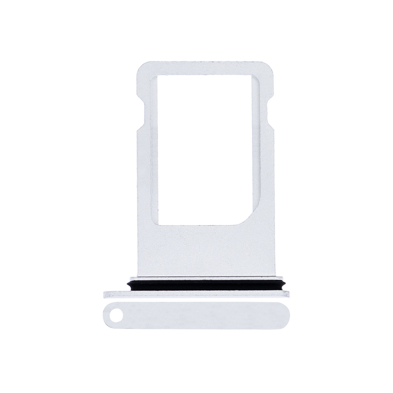 For Apple iPhone 8 Plus Sim Kaarthouder Zilver Getrokken