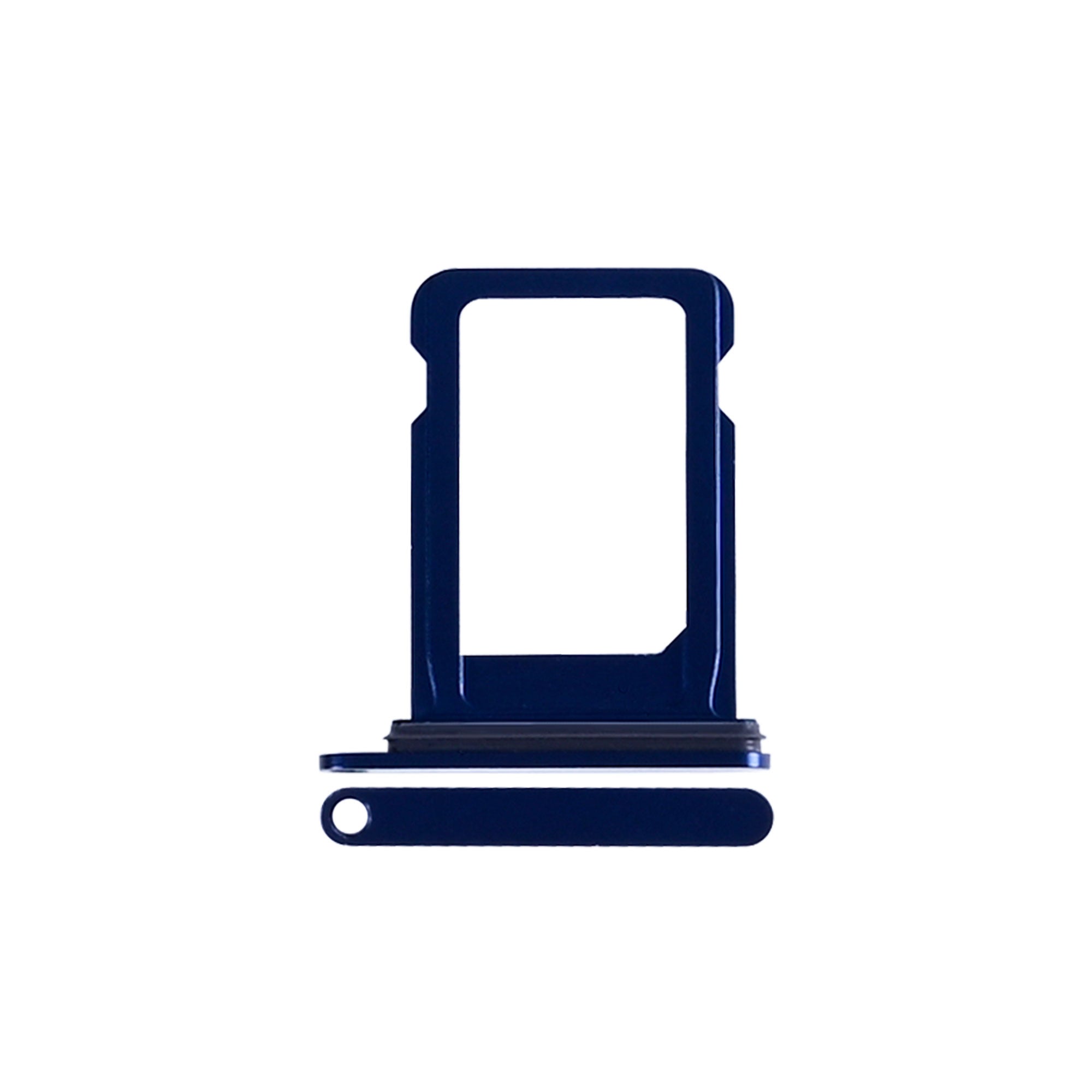 For Apple iPhone 12 Mini Sim Kaarthouder Blauw Getrokken
