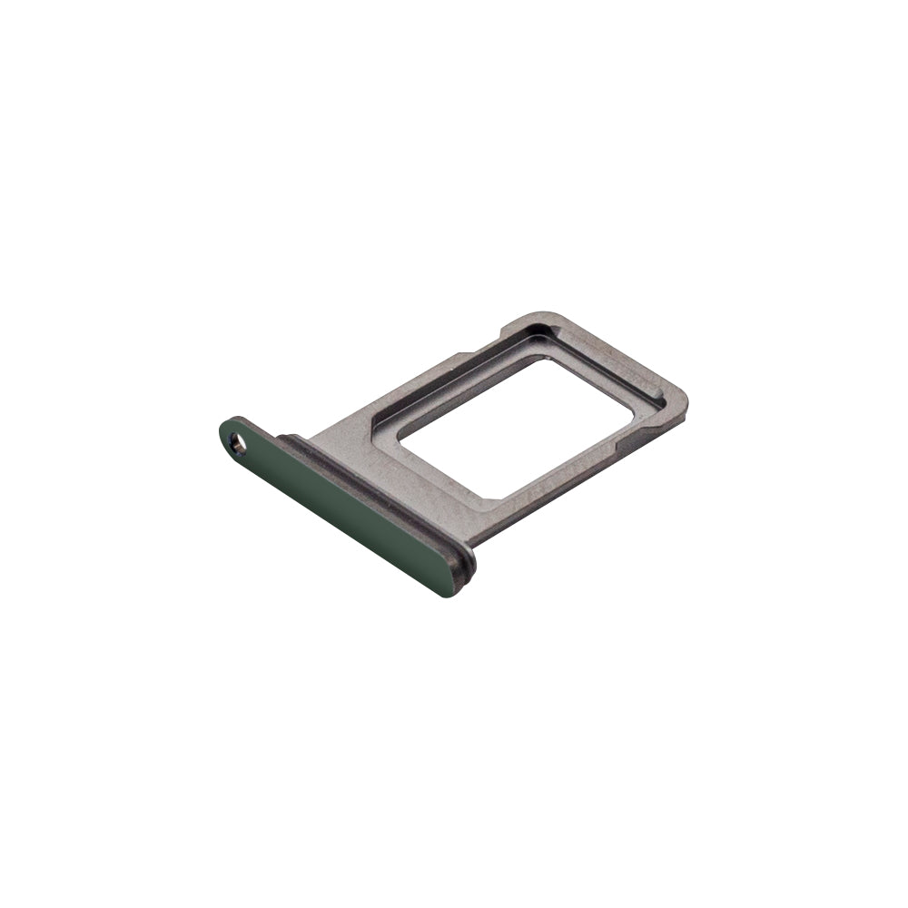 For Apple iPhone 11 Pro Sim Kaarthouder Matte Middernacht Groen Getrokken