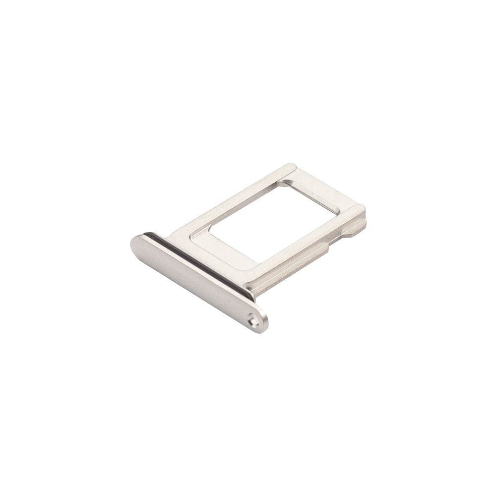 For Apple iPhone 11 Pro Max Sim Kaarthouder Mat Zilver Getrokken