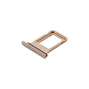 For Apple iPhone 11 Pro Max Sim Kaarthouder Mat Goud Getrokken