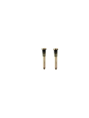 Voor iPhone X Onderste Schroef Set Goud (2pc)