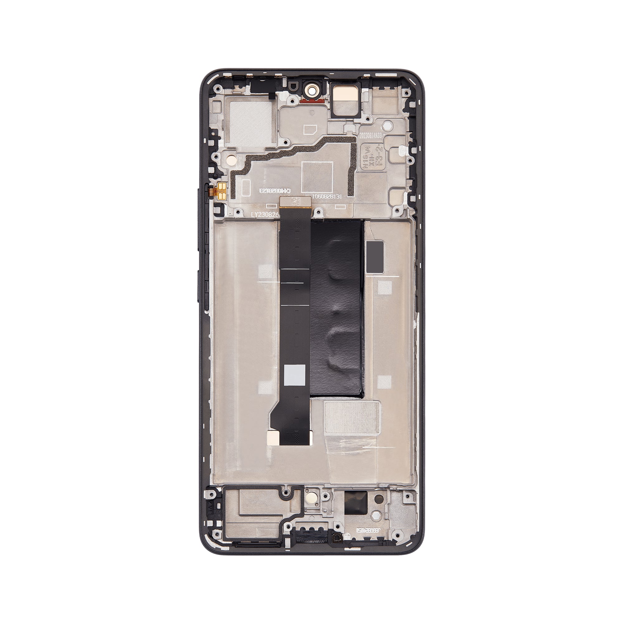 Xiaomi Redmi Note 13 Pro 5G-scherm en digitizer met frame, zwart, OEM