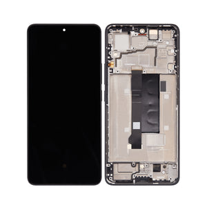 Xiaomi Redmi Note 13 Pro 5G-scherm en digitizer met frame, zwart, OEM