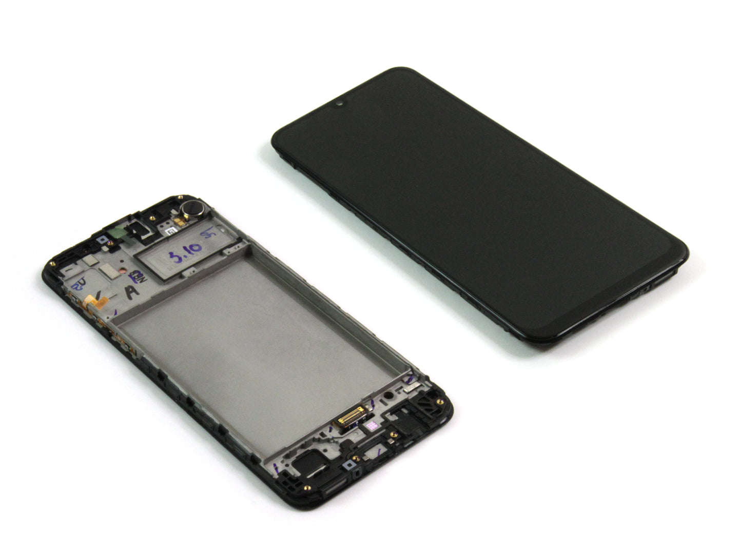 Samsung Galaxy M30s M307F Beeldscherm en Digitizer met Frame Opal Black Service Pack