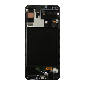 Samsung Galaxy A30s A307F Beeldscherm en Digitizer met Frame Zwart Soft-OLED