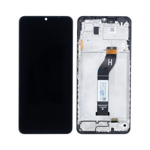 Xiaomi Redmi 13C-scherm en digitizer met frame, zwart OEM