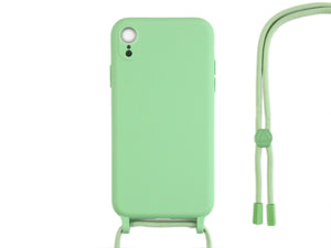 Rixus TPU halsketting koord cover For Apple iPhone XR Matcha