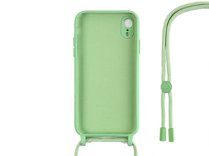 Rixus TPU halsketting koord cover For Apple iPhone XR Matcha