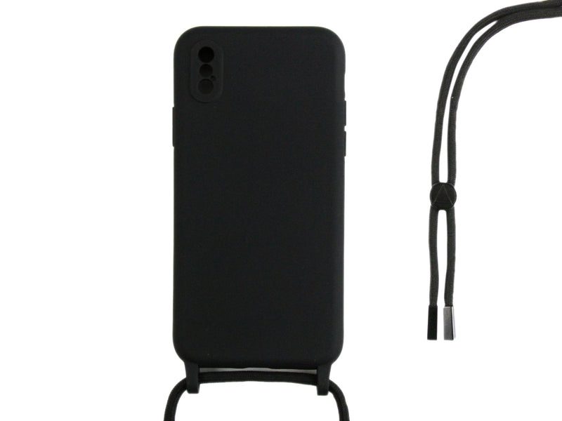 Rixus TPU Halskoorddekking For Apple iPhone X, XS Zwart