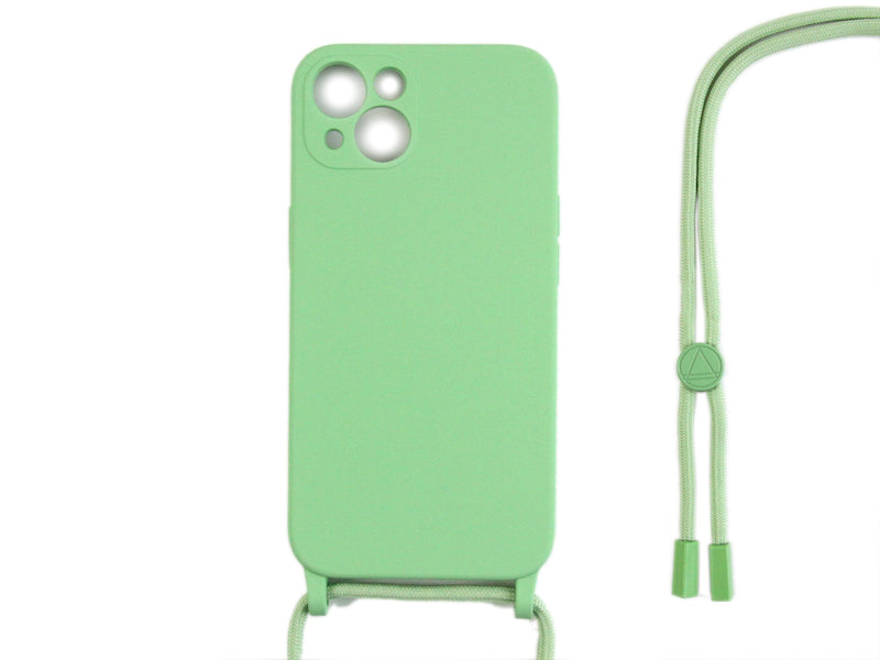 Rixus TPU Halsband Koorddekking For Apple iPhone 13 Mini Matcha