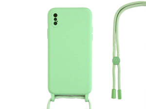 Rixus TPU halsketting koord cover For Apple iPhone X, XS Matcha