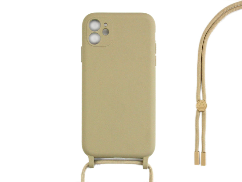 Rixus TPU Halsband Koorddekking For Apple iPhone 12 Mini Goud