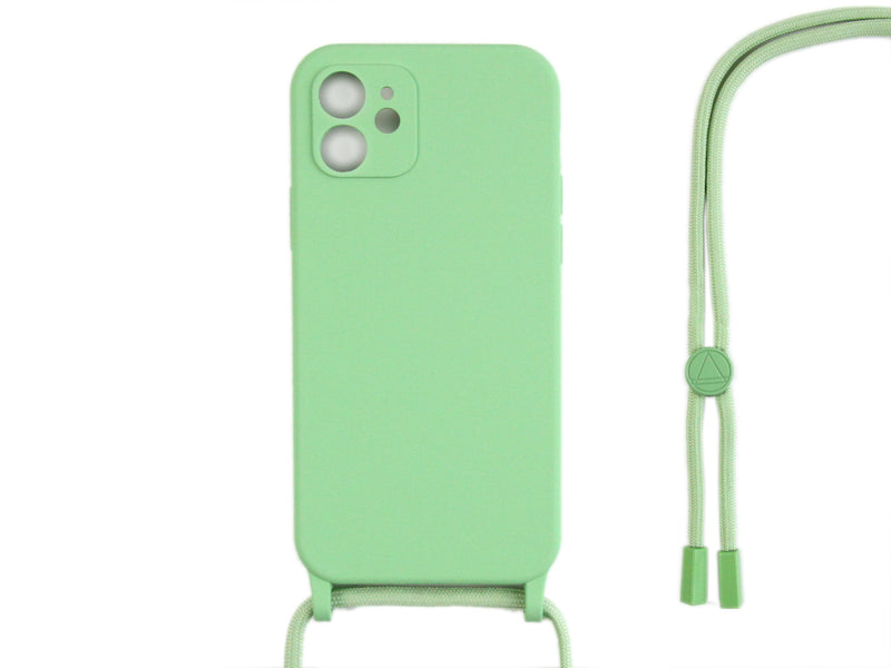 Rixus TPU Halsband Koorddekking For Apple iPhone 12 Mini Matcha